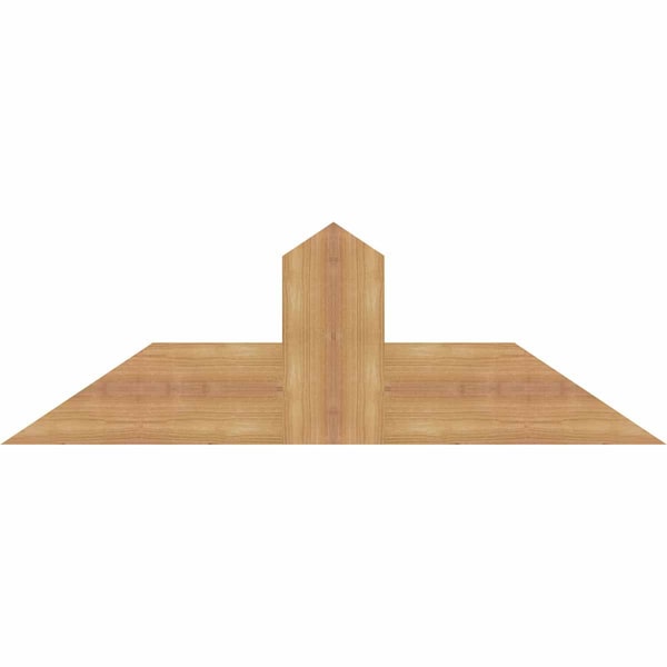 Ekena Millwork Portland Smooth Timber Gable Bracket, Western Red Cedar, 36"W x 12"H x 1 1/2"D x 5 1/2"F, 8/12 Pitch GBW036X12X0206POR00SWR - main